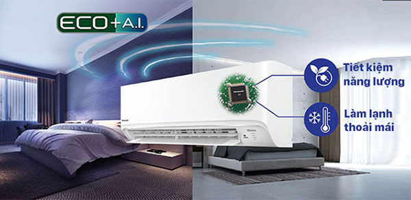 Chế độ Eco tích hợp AI - Cân bằng thông minh giữa tiết kiệm điện và sự thoải mái